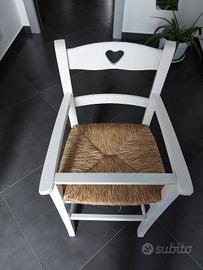 Seggiolone da tavolo in legno