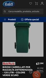 Bidone carrellato raccolta differenziata NUOVO