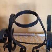 portabottiglie in ferro battuto 