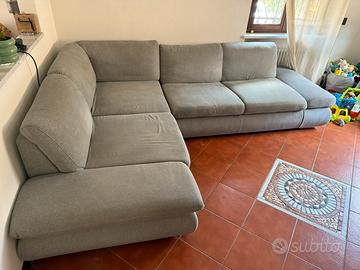 Divano letto angolare con cassetto a sinistra