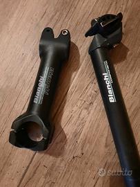 Reggisella e attacco manubrio Bianchi