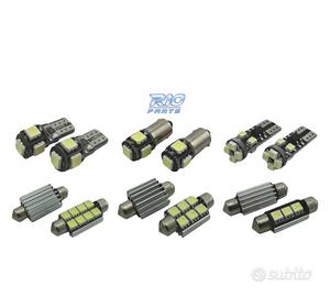 KIT 17 LAMPADE LED INTERNE PER RENAULT LAGUNA III 