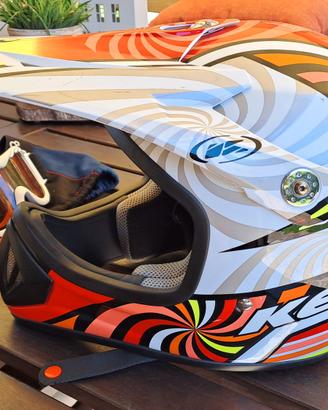 Casco Enduro Kenny Fibra Comoposito