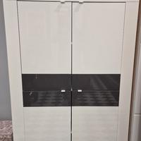Credenza moderna a 4 ante bicolore 