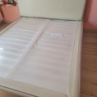 LETTO MATRIMONIALE TESTATA IN PELLE