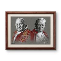 Ritratto Santi Giovanni XXIII e Giovanni Paolo II