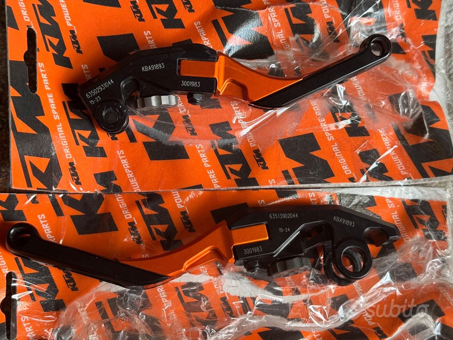 Leve Freno E Frizione Regolabili Per KTM 890 Adventure 2021 - CNC Alluminio Arancione/Nero