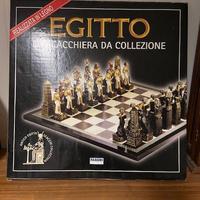 set scacchi, dama, domino antico egitto
