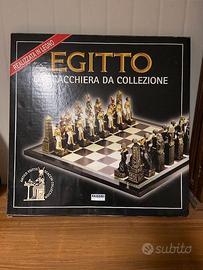 set scacchi, dama, domino antico egitto