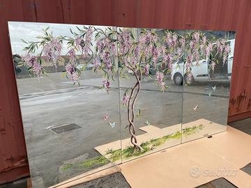 Enorme specchio retro bar 3 mt x 1.50