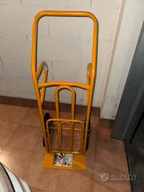 Carrello per scale acciao portata 250 Kg 6 ruote