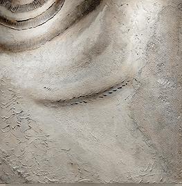 Pittura materica su tela 100x100 stile moderno 