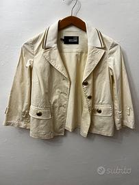 🧥 Giacca Donna Love Moschino Panna Bottoni Dorati