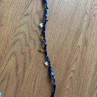 Collana bandana blu elettrico