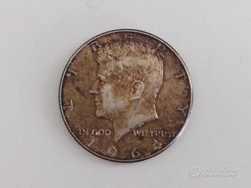mezzo dollaro kennedy 1964