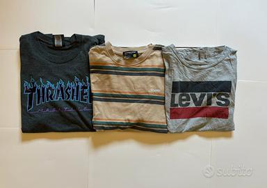 tre t-shirt, aelfric eaden, thrasher e levi’s