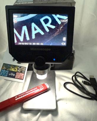 HD 3.6 Mp Microscopio Digitale Portatile + Schermo