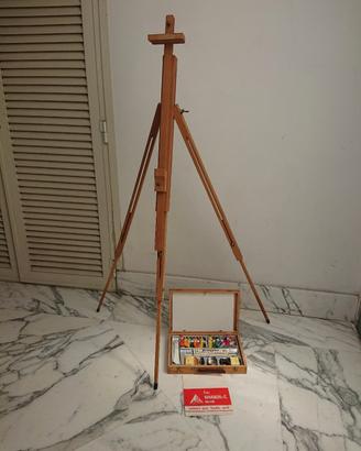 cavalletto per pittura in legno