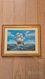 Quadro dipinto veliero