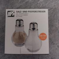 Saliera e Pepiera in vetro e inox - APS