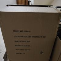 Sedile Tavoletta bagno wc universale mdf 5 pezzi