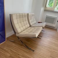 Coppia di Poltrone Barcelona Mies van der Rohe