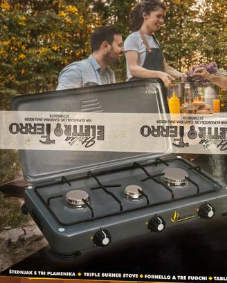 Fornello a gas 3 fuochi Multifire 3 SIGILLATO