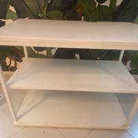 2 Scaffali ikea metallo bianco con ripiano