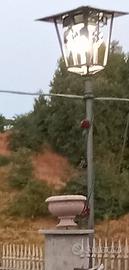 Lampione da esterno in ferro artigianale