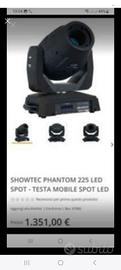 6 TESTE MOBILI NUOVE A LED SPOT SHOWTEC PHANTOM22