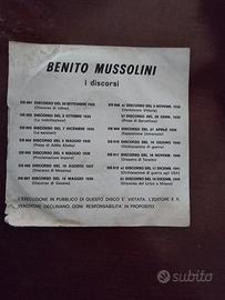 Vinile 45 giri Benito Mussolini

