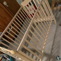 Lettino pali con cassetto e materasso