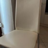 4 sedie ecopelle usate