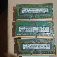 Ram per notebook DDR 3 e 4.