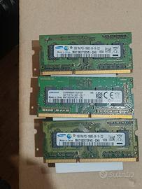 Ram per notebook DDR 3 e 4.
