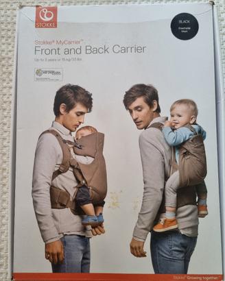 Marsupio Stokke My Carrier Front  and back nero