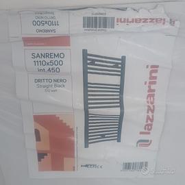 Termoarredo Lazzarini Sanremo 1110x500 Nero – Nuov