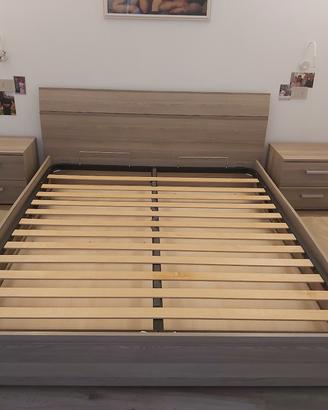 letto contenitore + 2 comodini
