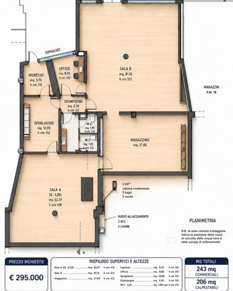 Bolzano - locale 243 mq - pronto all'uso -
