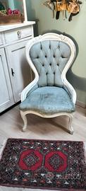 poltroncina d'epoca in stile Luigi Filippo