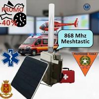 LoRa Meshtastic 868 MHz SOLAR REPEATER GPS+DISPLAY