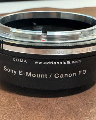 Adattatore obiettivi Canon FD a Sony E mount