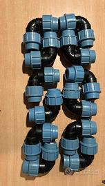 Raccordi a gomito compressione 32 mm – 22 pezzi