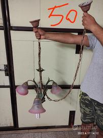 lampadario cucina vetro di murano