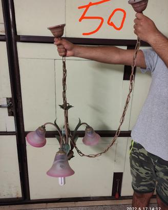 lampadario cucina vetro di murano