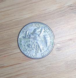 MONETA RARA QUARTER DOLLAR 1776-1976 U.S.