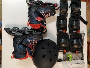 Rollers 32-35 + casco + paracolpi