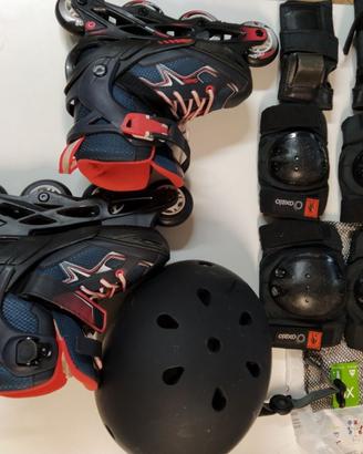 Rollers 32-35 + casco + paracolpi