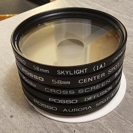 filtri vari diametro 58 e 72 mm