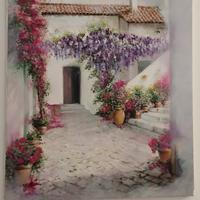 quadro olio su tela "Salento antico" 